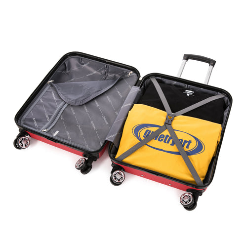 Raykong Maleta Cabina ABS 55x40x20cm (44L) Maxima aprovechamiento de espacio - 20 Pulgadas - Rojo
