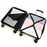 RAYKONG Mala de Cabine 55x40x20cm Policarbonato (40L) semirrígida Trolley pequeno Bagagem de Mão 4 Rodas giratórias a 360º Fecho numérico - Amarelo