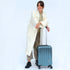 Maleta Cabina 55x39x21cm Policarbonato 45L - 20 Pulgadas Azul - Seda