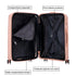 Mala de cabine 55x39x21.5 cm (46L) Polipropileno - Cadeado Integrado - 20 Polegadas - Rosa Claro - Choco