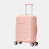 1990s Maleta de cabina 55x38x22 cm (44L) Polipropileno - Candado Incrustado - 20 Pulgadas - Rosa Claro- Bass