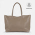 Mala shopper de senhora em pele para personalizar cáqui Luna