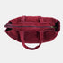 Mala shopper de senhora em pele personalizável com tachas bordeaux Alexandra
