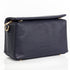 Bolso bandolera de piel con solapa Azul marino Laia