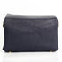 Bolso bandolera de piel con solapa Azul marino Laia