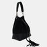 Tira colo de mulher pele camurça - mala saco Giulia (preto)