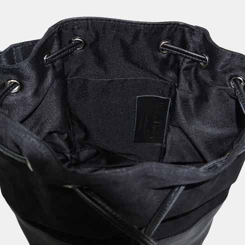 Tira colo de mulher pele camurça - mala saco Giulia (preto)