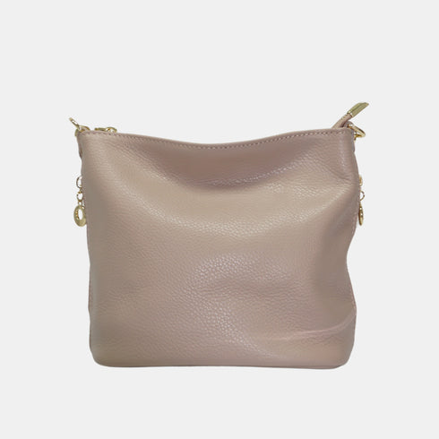 Mala Hobo Média de Pele para Mulher – Carissa (Nude)