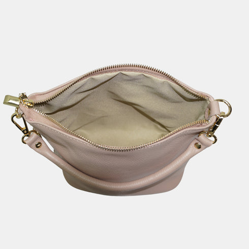 Mala Hobo Média de Pele para Mulher – Carissa (Nude)