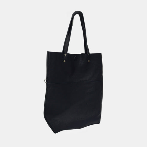 Mala Shopper Grande de Pele para Mulher – Paulina (Azul-Marinho)