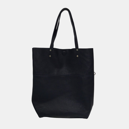 Mala Shopper Grande de Pele para Mulher – Paulina (Azul-Marinho)
