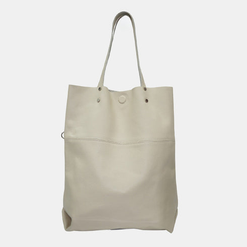 Mala Shopper Grande de Pele para Mulher – Paulina (Bege)