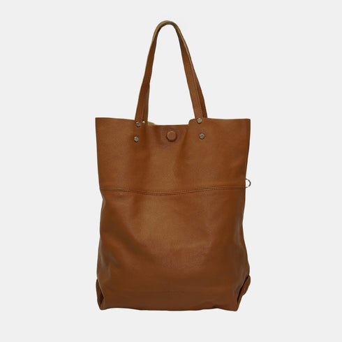 Mala Shopper Grande de Pele para Mulher – Paulina (Castanho)