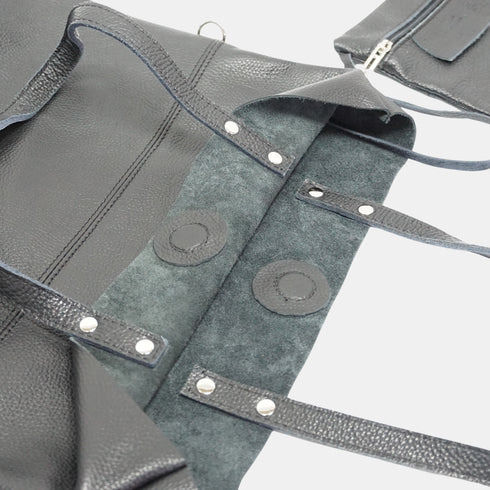 Mala Shopper Grande de Pele para Mulher – Paulina (Preta)