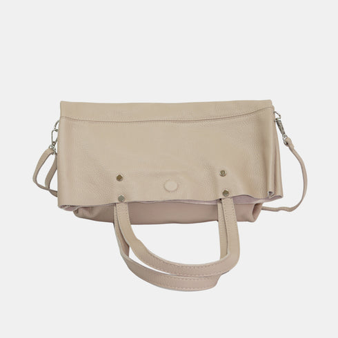 Mala Shopper Grande em Pele para Mulher – Paulina (Nude)
