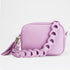 Bolso de bandolera piel con pompón Cristin Primavera Lila