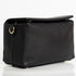 Bolso bandolera de piel con solapa Negro Laia