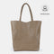 Mala shopper de senhora em pele personalizável caqui Amy
