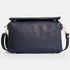 Bolso bandolera de piel con solapa Azul marino Laia