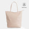 Mala shopper de senhora em pele personalizável nude Amy