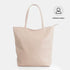Mala shopper de senhora em pele personalizável nude Amy