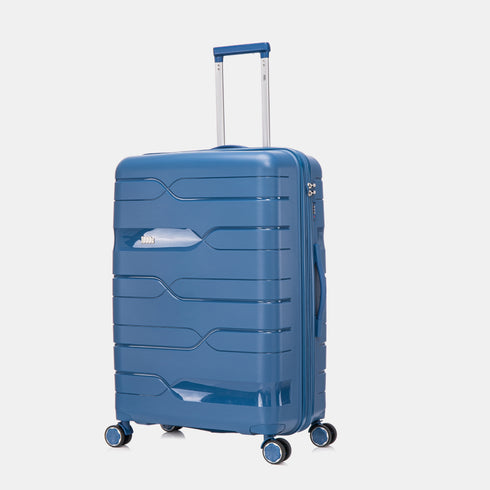 1990s Maleta Grande expandible 75cm Bass Azul marino
