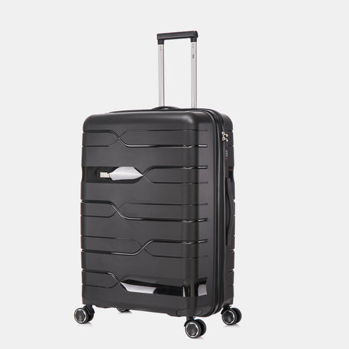 Mala de Viagem Grande Bass Preto 75cm Extensível Anos 90