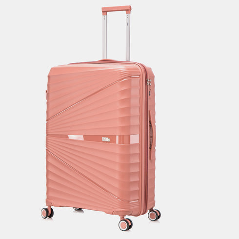 Mala Grande Extensível Anos 90 75cm Castanho Rosa