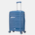 Mala de viagem de tamanho médio extensível de 65 cm, anos 90, Bass azul-marinho