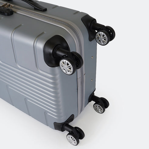 Mala de cabine S-15kg-55cm / M-20kg-62cm em ABS Empire Prateado