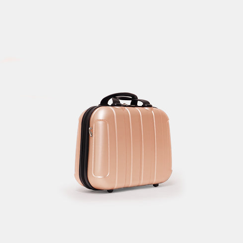 Necessaire de viagem tamanho S rosa dourado Kike