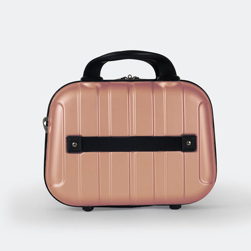 Necessaire de viagem tamanho L rosa-dourado Kike