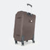 Maleta de viaje blanda extensible 56cm/66cm/76cm/86cm, 10kg/15kg/20kg/23kg, de tela poliéster Pissa Marrón