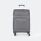 Mala de viagem maleável extensível 56cm/66cm/76cm/86cm, 10kg/15kg/20kg/23kg, de tecido poliéster Pissa Cinza