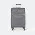 Mala de viagem maleável extensível 56cm/66cm/76cm/86cm, 10kg/15kg/20kg/23kg, de tecido poliéster Pissa Cinza