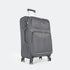 Mala de viagem maleável extensível 56cm/66cm/76cm/86cm, 10kg/15kg/20kg/23kg, de tecido poliéster Pissa Cinza
