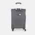 Mala de viagem maleável extensível 56cm/66cm/76cm/86cm, 10kg/15kg/20kg/23kg, de tecido poliéster Pissa Cinza