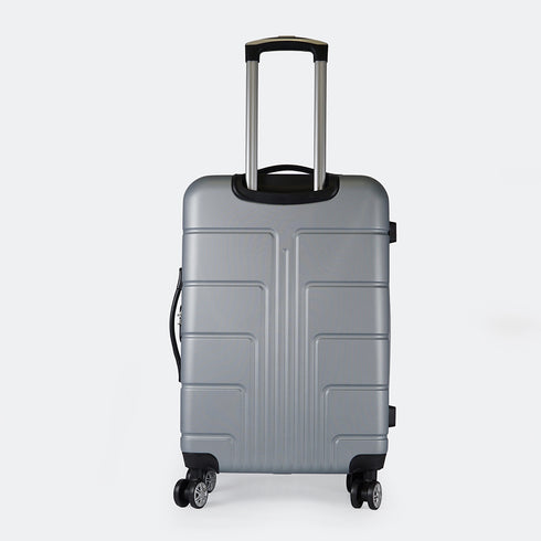 Mala de cabine S-15kg-55cm / M-20kg-62cm em ABS Empire Prateado