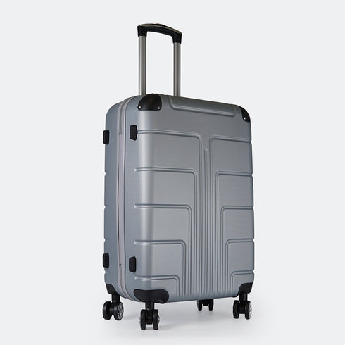 Mala de cabine S-15kg-55cm / M-20kg-62cm em ABS Empire Prateado