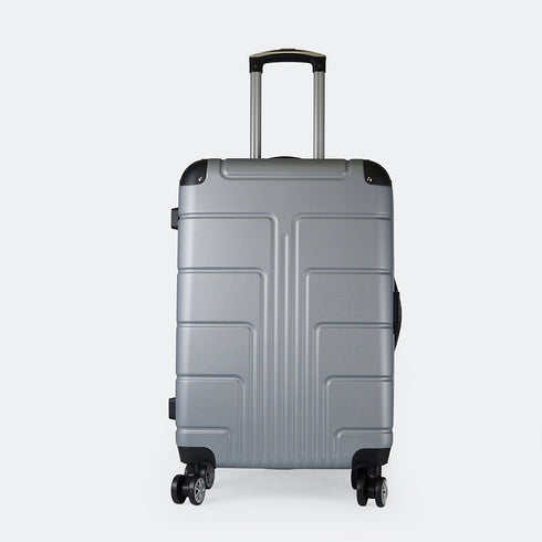 Mala de cabine S-15kg-55cm / M-20kg-62cm em ABS Empire Prateado