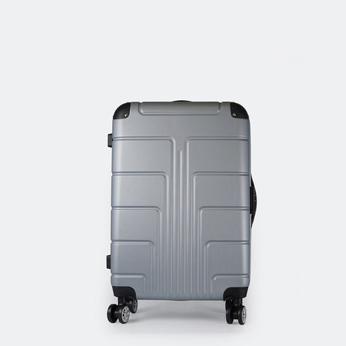 Mala de cabine S-15kg-55cm / M-20kg-62cm em ABS Empire Prateado