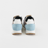 Sapatilhas desportivas de mulher em pele com estampado animal azul Evelyn