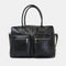 Bolso de viaje de piel con bandolera ajustable para hombre negro Rayan