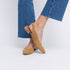Sapatos rasos de pele para mulher castanhos Beatriz