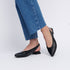 Sapatos rasos de pele pretos Beatriz para mulher
