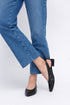 Sapatos rasos de pele pretos Beatriz para mulher