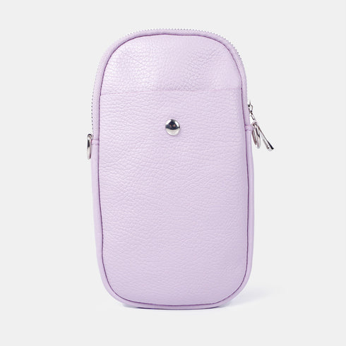 Bolsas para telemóvel em pele roxa Cintia