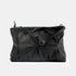Bolso de bandolera de piel arrugada negro Cecilia M