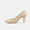 Sapatos de salto 8cm em pele bege Tania