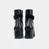 Botins de pele para senhora com salto preto Lana